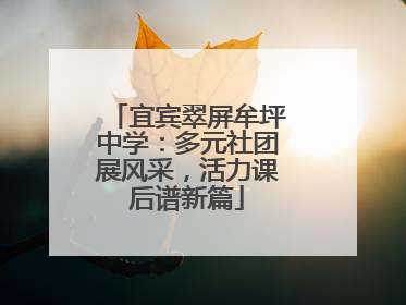 宜宾翠屏牟坪中学：多元社团展风采，活力课后谱新篇
