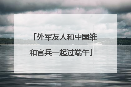 外军友人和中国维和官兵一起过端午