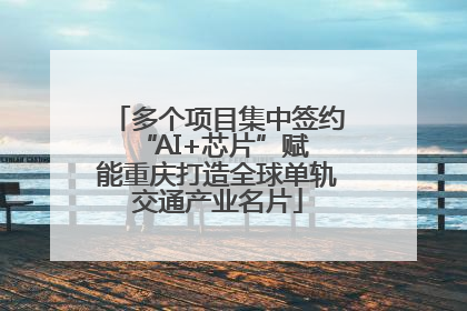 多个项目集中签约 “AI+芯片”赋能重庆打造全球单轨交通产业名片
