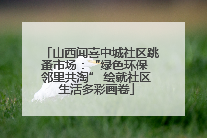 山西闻喜中城社区跳蚤市场：“绿色环保 邻里共淘” 绘就社区生活多彩画卷