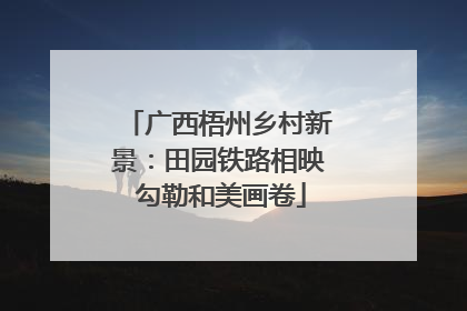 广西梧州乡村新景：田园铁路相映 勾勒和美画卷