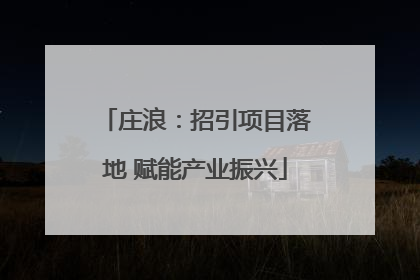 庄浪：招引项目落地 赋能产业振兴
