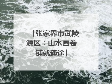 张家界市武陵源区：山水画卷铺就通途