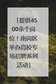 提供4500余个岗位！南岗区举办高校专场招聘系列活动
