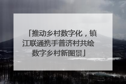推动乡村数字化，镇江联通携手普济村共绘数字乡村新图景