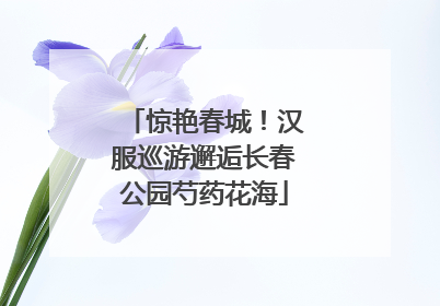 惊艳春城！汉服巡游邂逅长春公园芍药花海