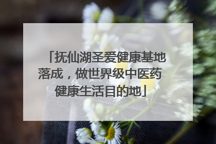 抚仙湖圣爱健康基地落成，做世界级中医药健康生活目的地