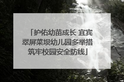 护佑幼苗成长 宜宾翠屏菜坝幼儿园多举措筑牢校园安全防线