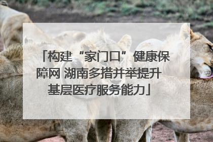 构建“家门口”健康保障网 湖南多措并举提升基层医疗服务能力