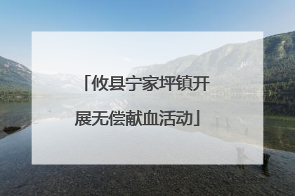 攸县宁家坪镇开展无偿献血活动