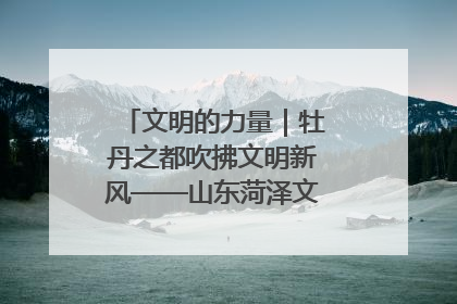 文明的力量｜牡丹之都吹拂文明新风——山东菏泽文明创建一线见闻