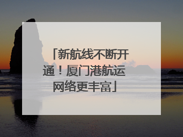 新航线不断开通！厦门港航运网络更丰富