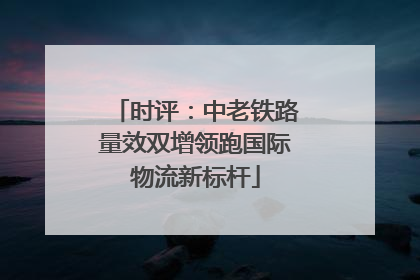 时评：中老铁路量效双增领跑国际物流新标杆