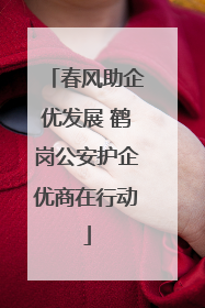 春风助企优发展 鹤岗公安护企优商在行动