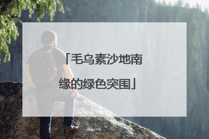 毛乌素沙地南缘的绿色突围