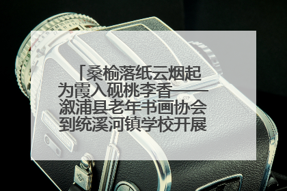 桑榆落纸云烟起 为霞入砚桃李香——溆浦县老年书画协会到统溪河镇学校开展书画进校园活动