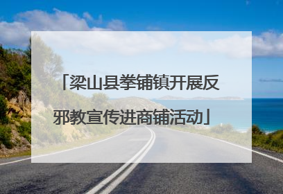 梁山县拳铺镇开展反邪教宣传进商铺活动