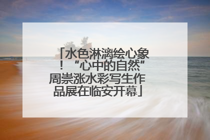 水色淋漓绘心象！“心中的自然”周崇涨水彩写生作品展在临安开幕