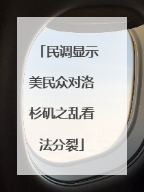 民调显示美民众对洛杉矶之乱看法分裂
