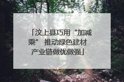 汶上县巧用“加减乘” 推动绿色建材产业链做优做强