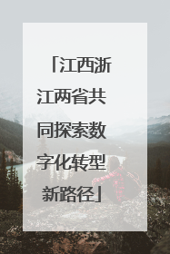 江西浙江两省共同探索数字化转型新路径