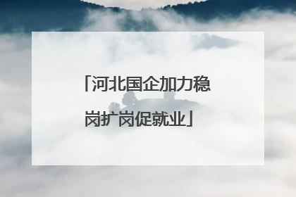 河北国企加力稳岗扩岗促就业