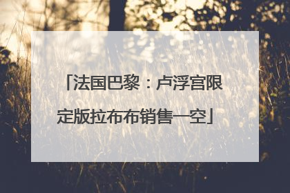 法国巴黎：卢浮宫限定版拉布布销售一空