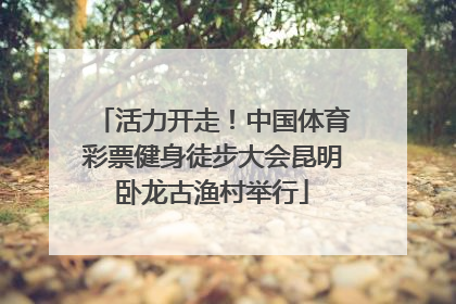 活力开走！中国体育彩票健身徒步大会昆明卧龙古渔村举行