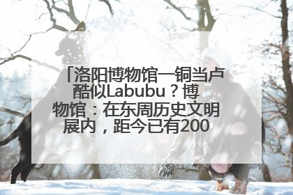 洛阳博物馆一铜当卢酷似Labubu？博物馆：在东周历史文明展内，距今已有2000多年历史