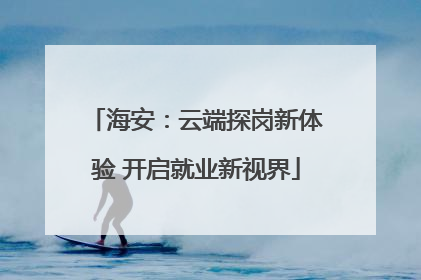 海安：云端探岗新体验 开启就业新视界