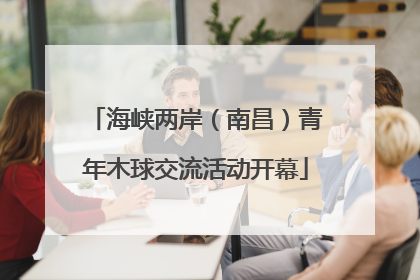 海峡两岸（南昌）青年木球交流活动开幕