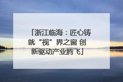 浙江临海：匠心铸就“视”界之窗 创新驱动产业腾飞