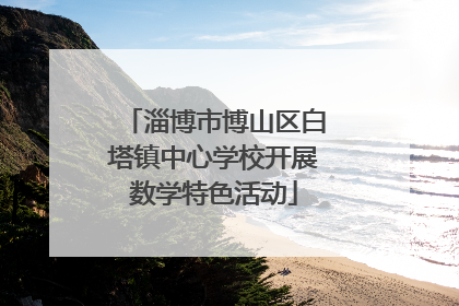 淄博市博山区白塔镇中心学校开展数学特色活动