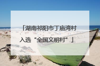 湖南祁阳市丁庙湾村入选“全国文明村”