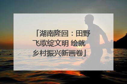 湖南隆回：田野飞歌绽文明 绘就乡村振兴新画卷