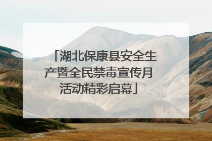 湖北保康县安全生产暨全民禁毒宣传月活动精彩启幕