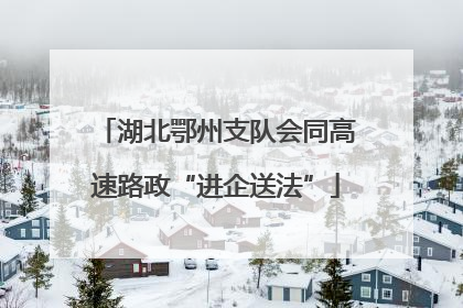 湖北鄂州支队会同高速路政“进企送法”