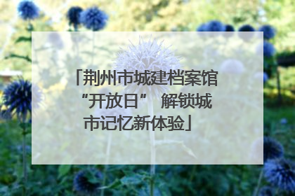 荆州市城建档案馆“开放日” 解锁城市记忆新体验