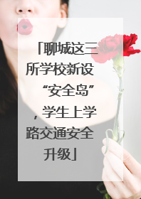 聊城这三所学校新设“安全岛”，学生上学路交通安全升级