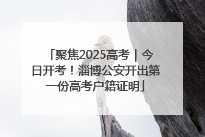 聚焦2025高考｜今日开考！淄博公安开出第一份高考户籍证明