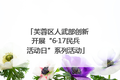 芙蓉区人武部创新开展“6·17民兵活动日”系列活动