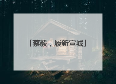 蔡毅，履新宣城