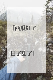 西瓜红了 日子甜了