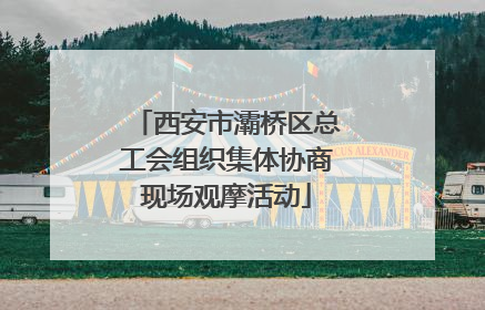 西安市灞桥区总工会组织集体协商现场观摩活动