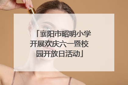 襄阳市昭明小学开展欢庆六一暨校园开放日活动