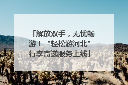解放双手，无忧畅游！“轻松游河北”行李寄递服务上线