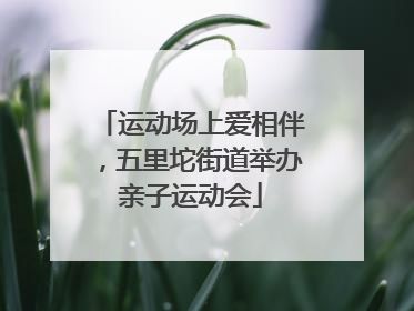 运动场上爱相伴，五里坨街道举办亲子运动会
