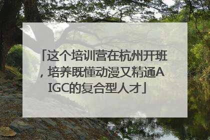 这个培训营在杭州开班，培养既懂动漫又精通AIGC的复合型人才