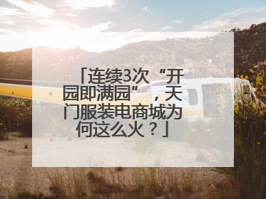 连续3次“开园即满园”，天门服装电商城为何这么火？