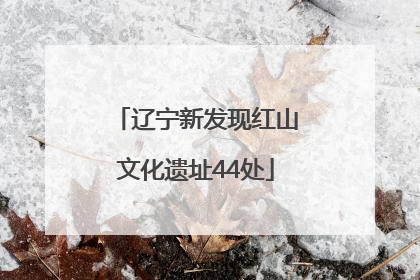 辽宁新发现红山文化遗址44处